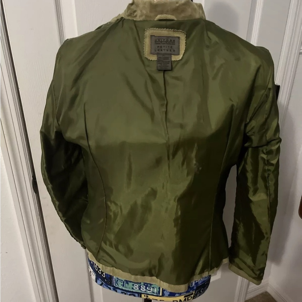Jean Paul Richard Green Leather Jacket